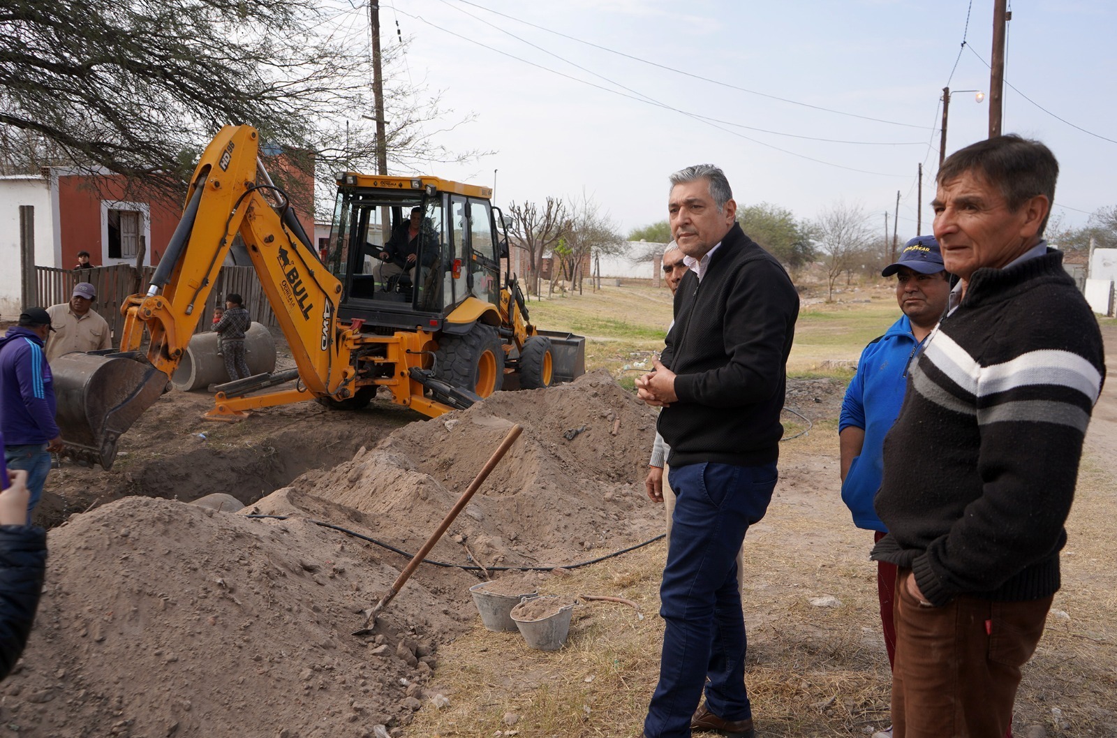 Nediani Visit El Inicio De Importante Obra De Desag E Pluvial En El B