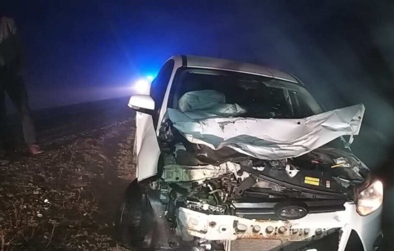 choque frente auto