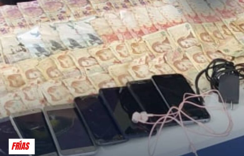 dinero celulares secuestrado